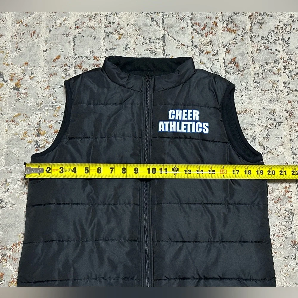 CHEER ATHLETICS Girls youth puffer jacket vest size Large